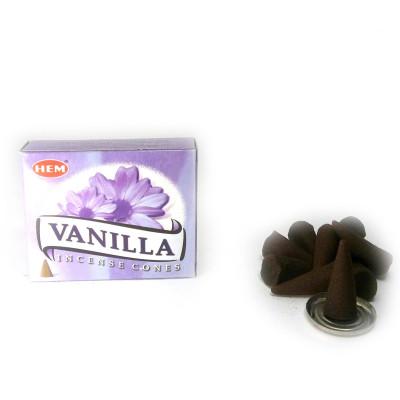 Арома-конусы - Vanilla Dhoop Cones, HEM (Ваниль)