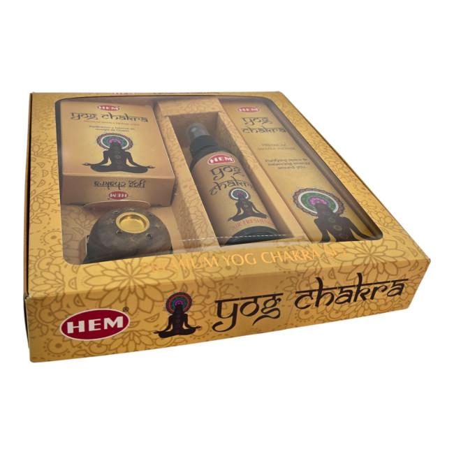 Набор пыльцевых благовоний - Premium Yog Chakra Set Masala Incense, Масала HEM