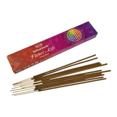 Пыльцевые благовония - Flower of Life Natural Masala Incense, Масала HEM (Цветок жизни)