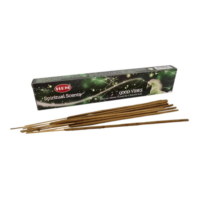 Пыльцевые благовония - Good Vibes Premium Masala Incense, Масала HEM (Позитивные вибрации)