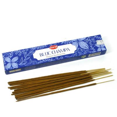 Пыльцевые благовония - Blue Champa Premium Masala Incense, Масала HEM (Голубая чампа)