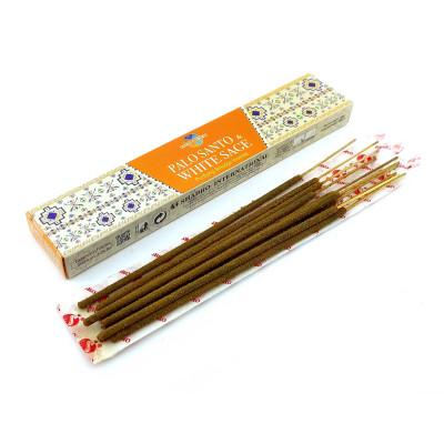 Пыльцевые благовония - Palo Santo & White Sage Premium Masala Incense, Масала HEM (Пало санто и белый шалфей)