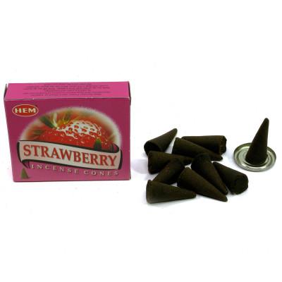 Арома-конусы - Strawberry Dhoop Cones, HEM (Клубника)