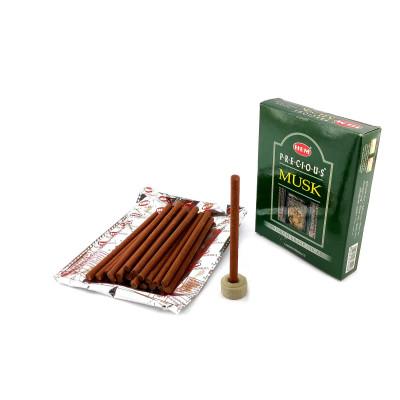 Безосновные благовония - Precious Musk Dhoop Sticks 60 г, HEM (Драгоценный муск)
